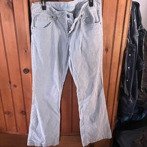American Eagle Outfitters Light Blue Wide-Leg Pants